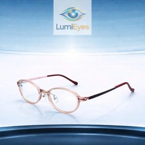 Gọng Kính Lumieyes Soft Elegance – Sắc Hồng Cam Nude, Nâng Tầm Diện Mạo