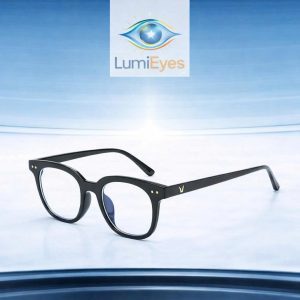 Gọng Kính Lumieyes Bold Shadow – Sắc Đen Quyền Lực, Nâng Tầm Diện Mạo